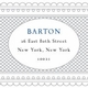 navy monogram baptism invitations