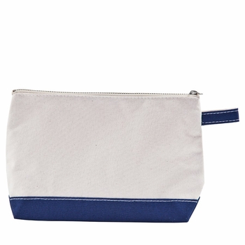 navy personalized makeup bag