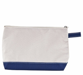 navy personalized makeup bag