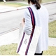 Navy Red Stripe Shopper Tote