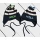 Navy Stripe Ear Flap Hat
