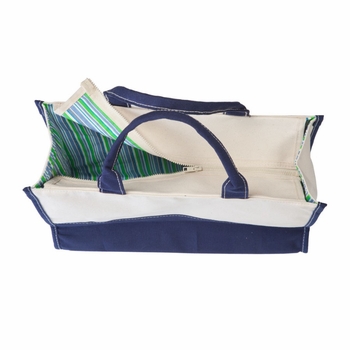 navy vivera tote