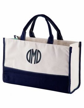 navy vivera tote