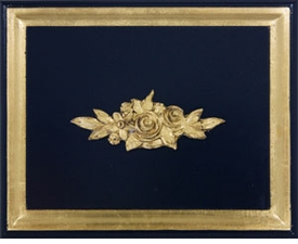 Navy with Gold Gilding Wood Finish