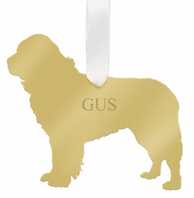 Newfoundland Christmas Ornament - Gold