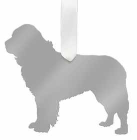 Newfoundland Christmas Ornament - Silver