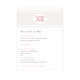 Nina & Willy Menu Card
