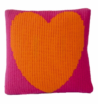 non-personalized pillow with heart
