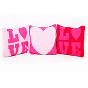 non-personalized pillow with heart