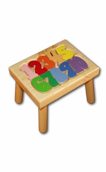 number puzzle stool