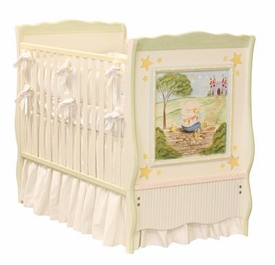 nursery rhymes french panel crib