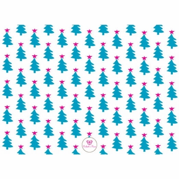 o christmas tree teal holiday cards