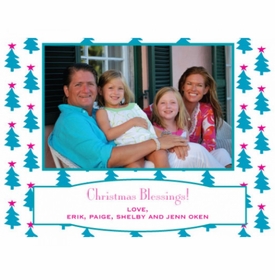 O Christmas Tree Teal Holiday Cards