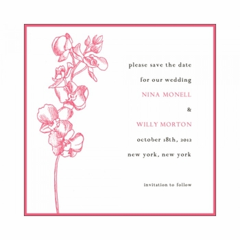 Oh My Orchid Rehearsal Dinner Invitation