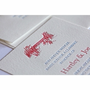 on the water engagement party card