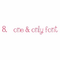 one & only font
