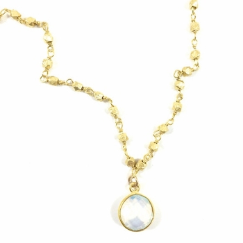 Opal and Gold Heather Choker Necklace
