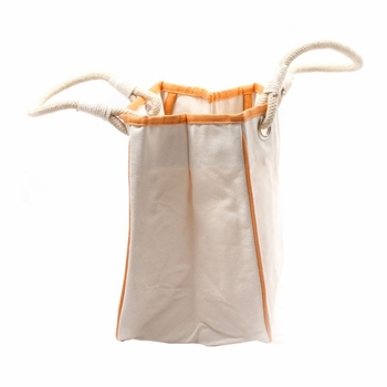 Orange Accented Rope Tote