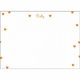 orange hearts children's stationery