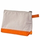 Orange Personalized Makeup Bag
