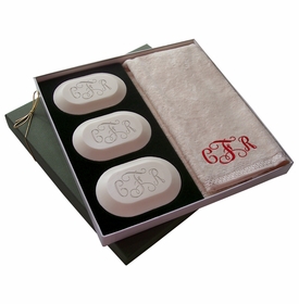 Original Luxury Personalized Soap Gift Set: Monogram