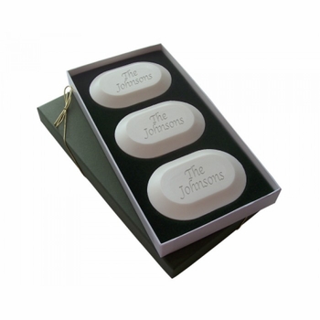 Oval Name Box Set of Soaps