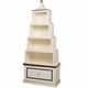 Pagoda Bookcase White And Navy