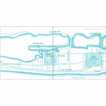 Palm Beach Map Card