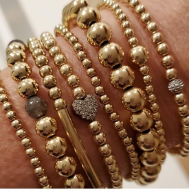 Pave Diamond Heart Bracelet
