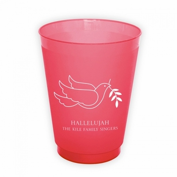 Peace Dove Round Cups