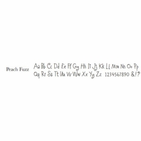 peach fuzz font