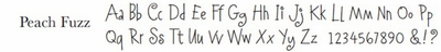 peach fuzz font