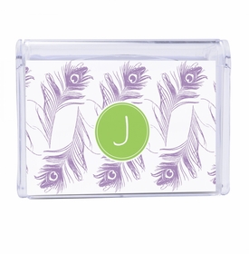 Peacock Feather Note Box