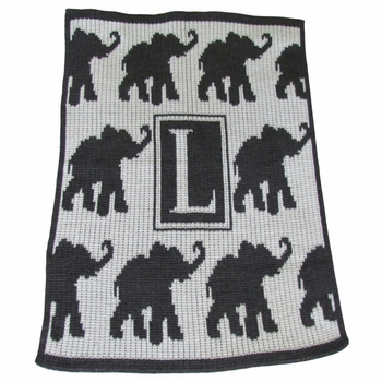 personalised walking elephants blanket