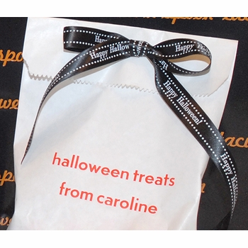 Personalized 5/8 Satin Dot Ribbon