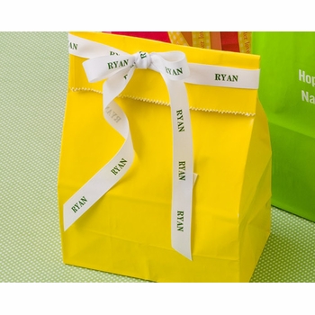 personalized 5/8" satin ribbon - 36 colors