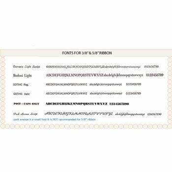 personalized 5/8" satin ribbon - 36 colors