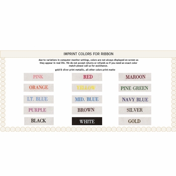 personalized 5/8" satin ribbon - 36 colors
