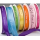 personalized 5/8" satin ribbon - 36 colors