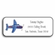 personalized address labels - airplane