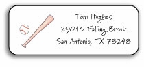 Personalized Address Labels - Baseball Buff
