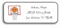 Personalized Address Labels - Basketball Star