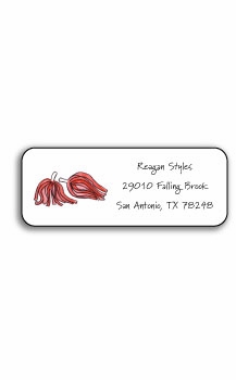 personalized address labels  cheer squad