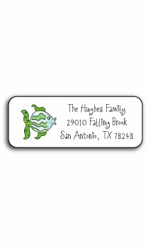 Personalized Address Labels - Fish in the Sea