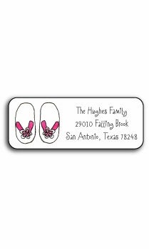personalized address labels  flip flops