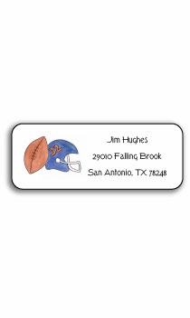 Personalized Address Labels - Football Fanatic