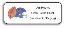 Personalized Address Labels - Football Fanatic