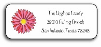 Personalized Address Labels - Gerber Daisy