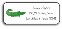 Personalized Address Labels - Green Gator