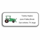 personalized address labels  green tractor